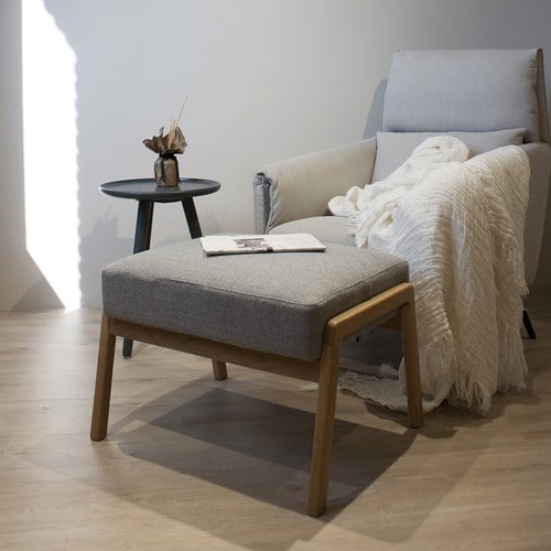 丹麥Tolv 北歐休閒布面椅凳 (灰)