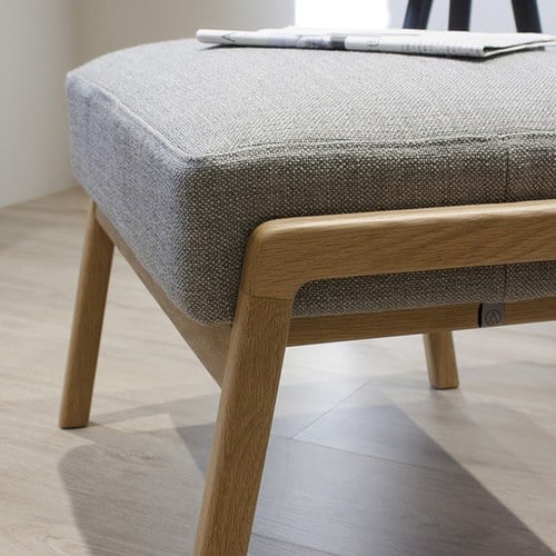 丹麥Tolv 北歐休閒布面椅凳 (灰)