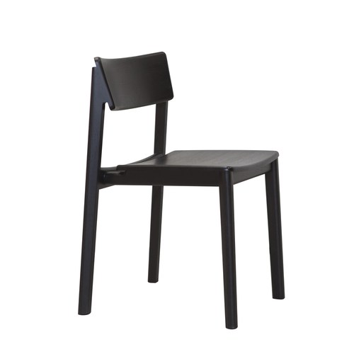 丹麥Tolv Poise典藏實木可堆疊單椅(墨黑)