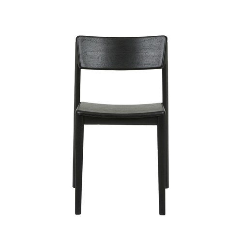 丹麥Tolv Poise典藏實木可堆疊單椅(墨黑)