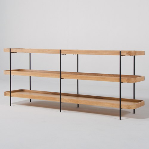 丹麥Tolv Humla 立體邊緣多層置物展架 (橡木)