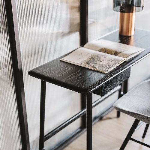 丹麥Tolv Author北歐寧靜書桌 (黑、長100公分)