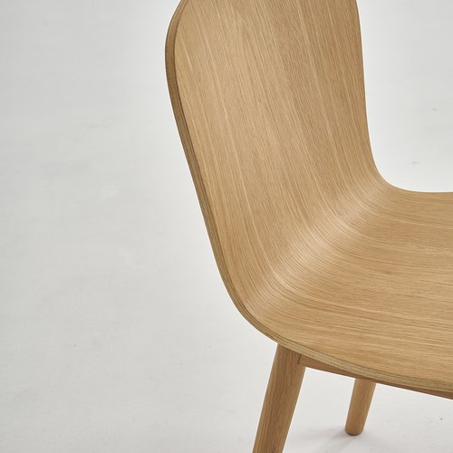 丹麥Tolv Puddle圓弧流線型單椅 (橡木)