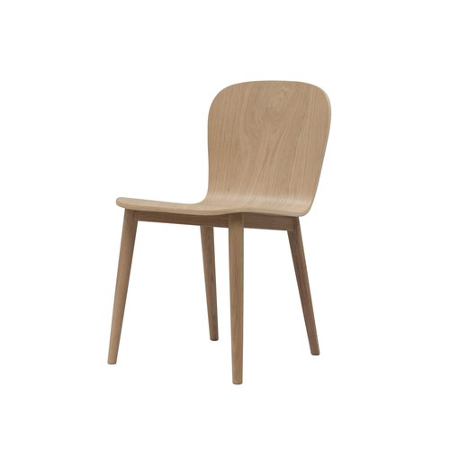 丹麥Tolv Puddle圓弧流線型單椅 (橡木)
