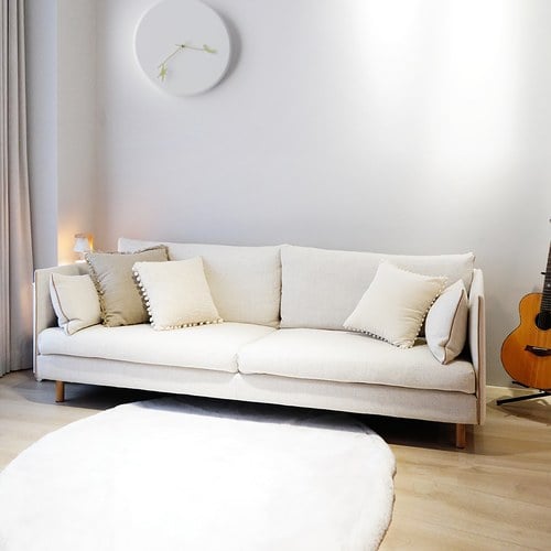 丹麥Tolv Weekend北歐假日風情沙發 (米、220公分)