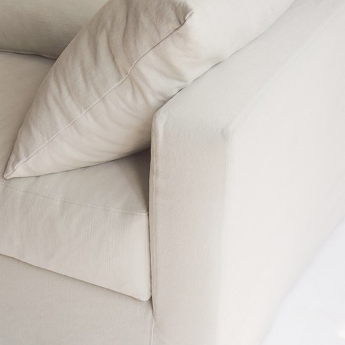 丹麥Tolv Sloopy自由氣息法式三人沙發(象牙白)