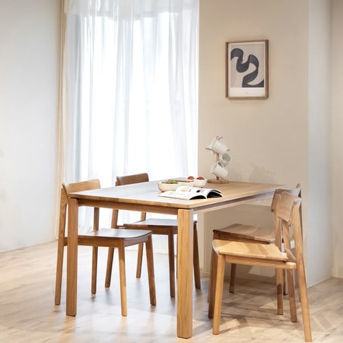 丹麥Tolv Simple全實心橡木餐桌