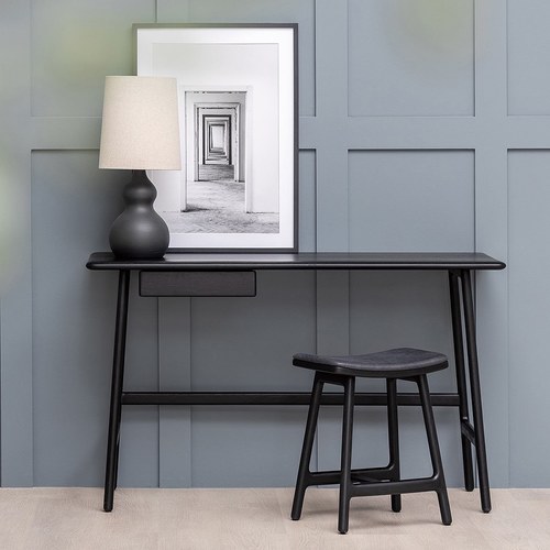 丹麥Tolv Author北歐寧靜書桌 (黑、長150公分)