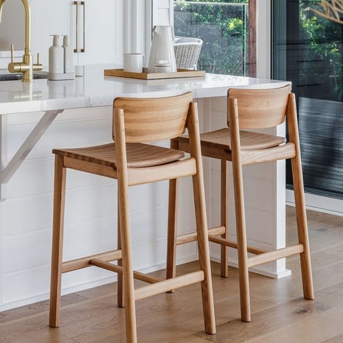 丹麥Tolv Poise典藏實木吧台椅(橡木)