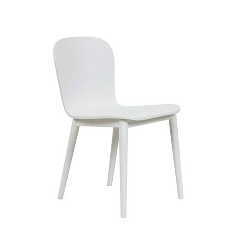 丹麥Tolv Puddle圓弧流線型單椅 (白)