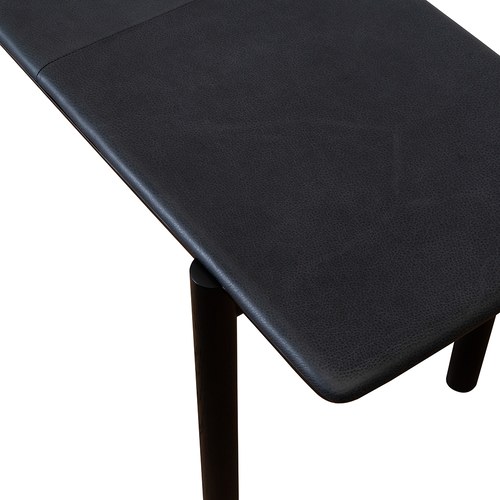 丹麥Tolv Folk北歐森林皮革長凳 (黑)