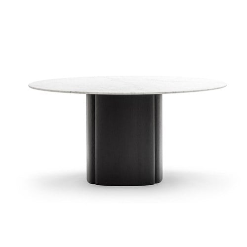 丹麥Tolv 塔拉大理石圓桌 (黑、直徑125公分)