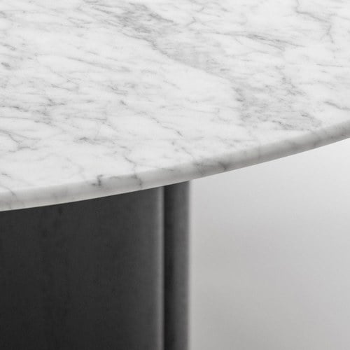 丹麥Tolv 塔拉大理石圓桌 (黑、直徑125公分)