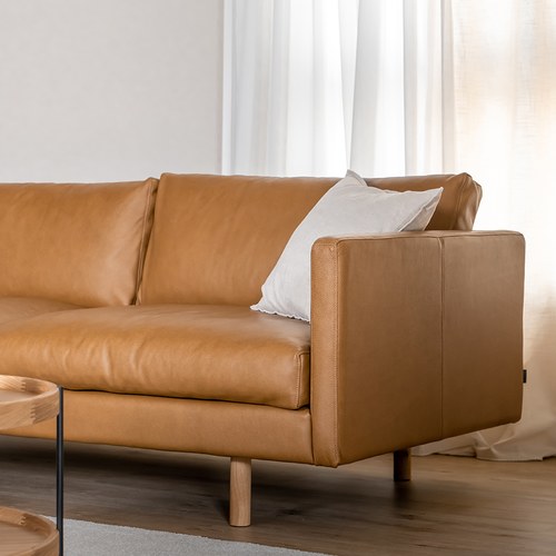 丹麥Tolv Base經典原著三人沙發 (焦糖)