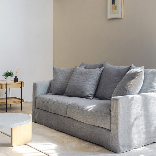 丹麥Tolv Sloopy自由氣息法式三人沙發(灰)