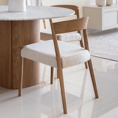 丹麥Tolv 一字靠背單椅 (布面/混麻灰)