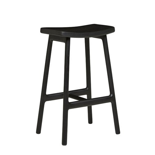 丹麥Tolv Odd 微波浪吧台椅 (黑)