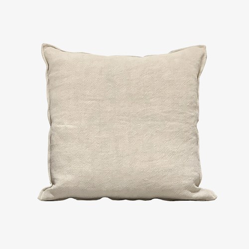 丹麥Tolv 棉麻抱枕 (50x50、杏色)