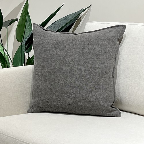 丹麥Tolv 棉麻抱枕 (50x50、鐵灰)