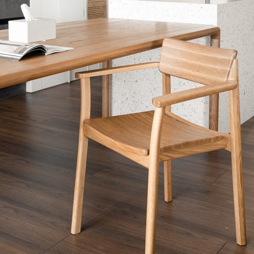 丹麥Tolv Poise典藏實木扶手椅(橡木)