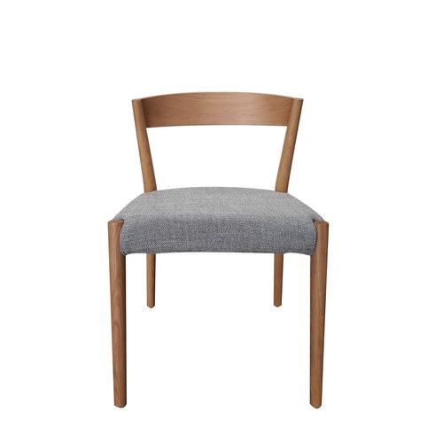 丹麥Tolv 一字靠背單椅 (布面/深灰)