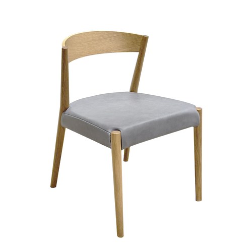 丹麥Tolv 一字靠背單椅(皮革/鐵灰)