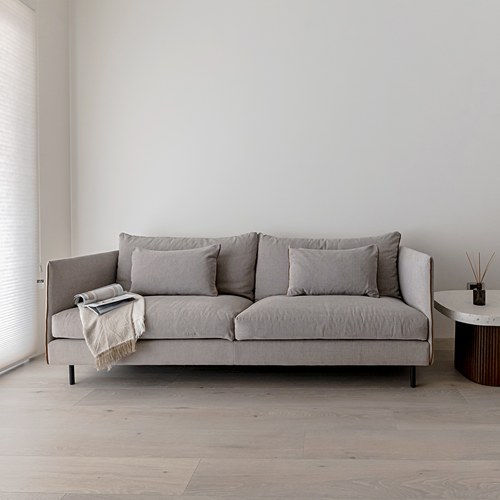 丹麥Tolv Weekend北歐假日風情沙發 (米灰、220公分)