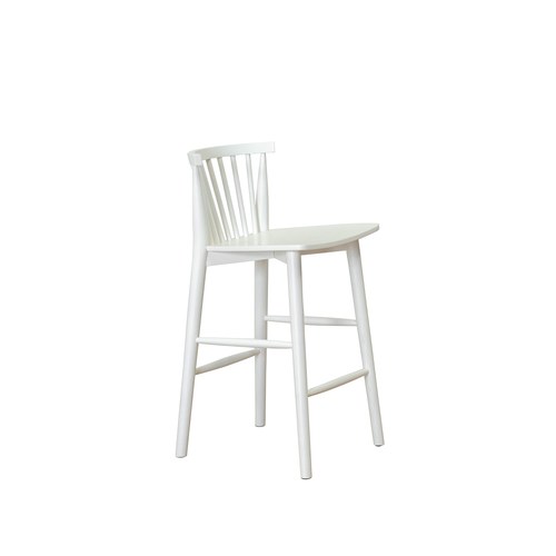 丹麥Tolv Requin 鏤空椅背吧台椅 (白)