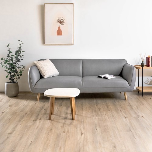 丹麥Tolv 柔軟線條皮革三人沙發 (鐵灰)