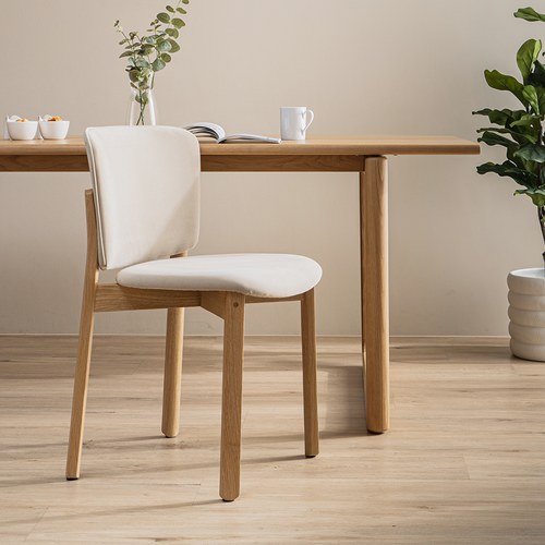 丹麥Tolv Pinta寬厚椅背單椅 (米色貓抓布)