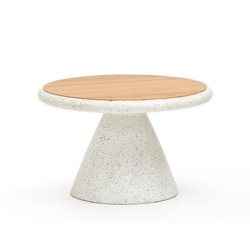 丹麥Tolv RAMEL沙漏茶几 (白水磨石)