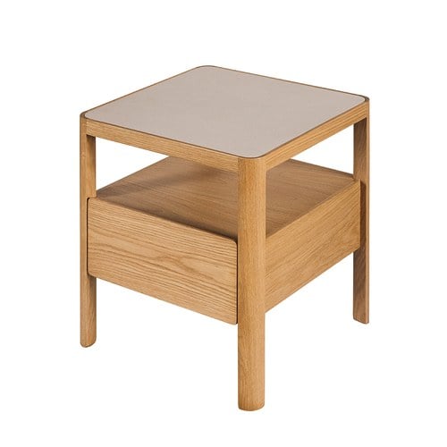 丹麥Tolv THEO床邊櫃 (橡木/岩板)