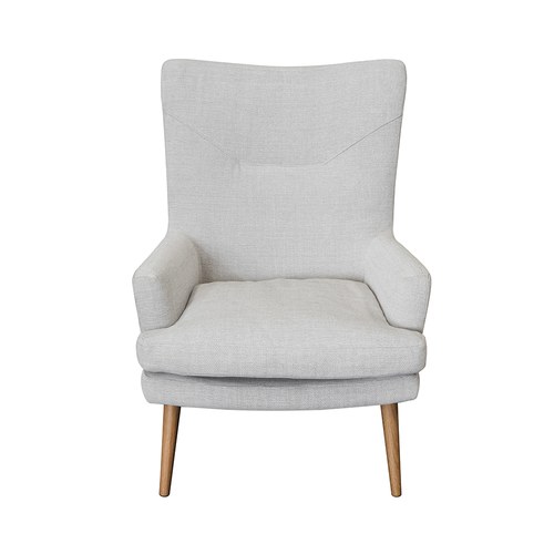 丹麥Tolv 一字縫線單人沙發 (米白)