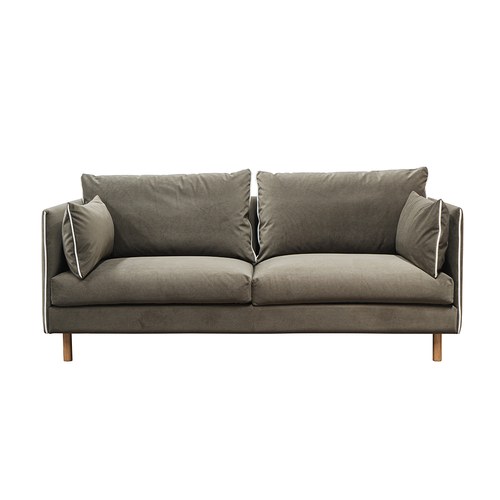 丹麥Tolv Weekend北歐假日風情沙發 (橄欖綠貓抓布、190公分)