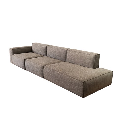 丹麥Tolv Baker積木布面沙發 (混麻深棕)