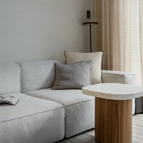 丹麥Tolv Baker積木布面沙發 (混麻灰)