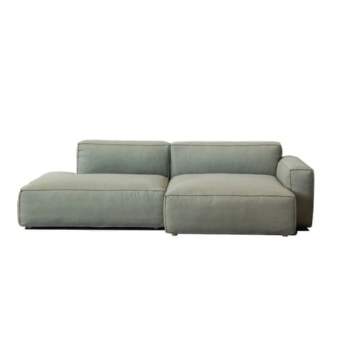 丹麥Tolv Baker積木布面沙發 (右向、軍綠)