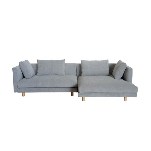 丹麥Tolv Sequel 簡約永恆右向L型沙發 (深麻灰、280公分)