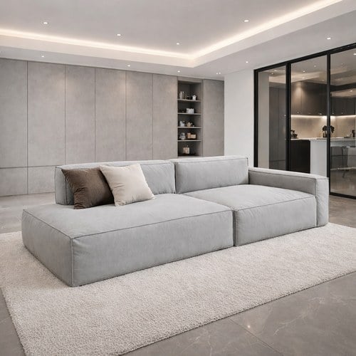 丹麥Tolv Baker積木布面沙發 (灰色貓抓布)