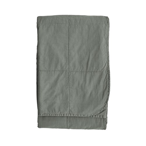 丹麥Tine K Home 純棉舒適披毯 (葉綠、260x260)