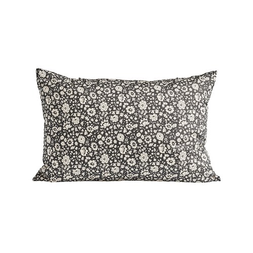 丹麥Tine K Home 黑色曠野碎花長形靠枕