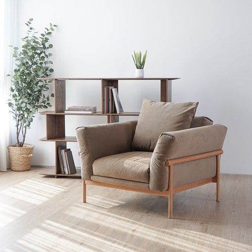 丹麥Tolv Timm提姆單人沙發(土棕貓抓布)