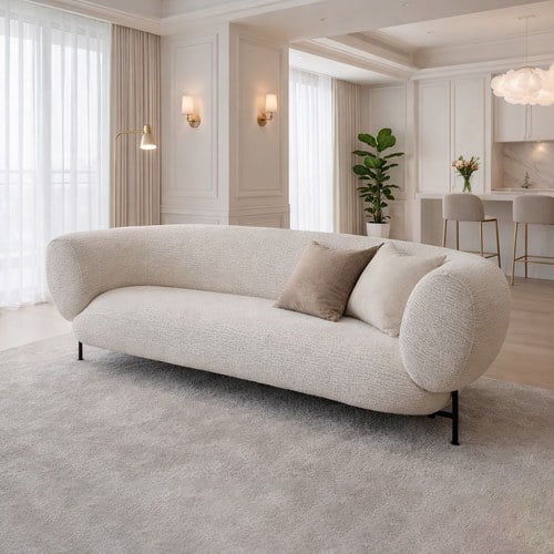 丹麥Tolv Pome波米曲線沙發(杏色)