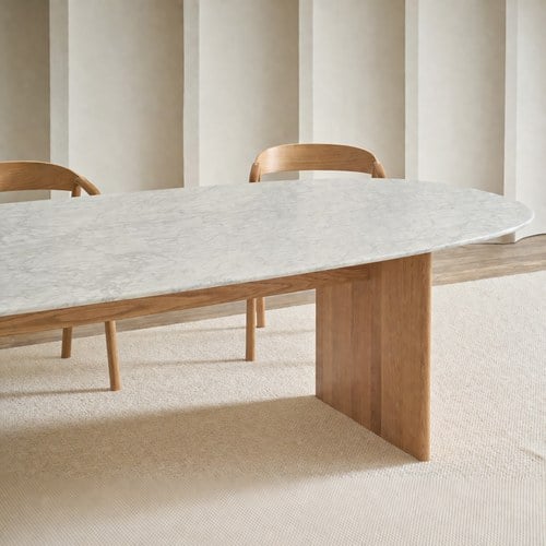丹麥Tolv Kelly凱莉餐桌 (大理石/橡木)