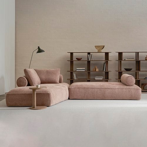 丹麥 Tolv Causeway肯威布面沙發 (粉棕色 328公分)