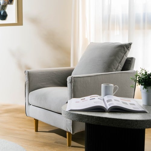 波蘭Sits Sally 家庭好時光單人沙發 (灰米O)