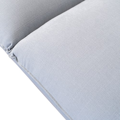 波蘭Sits Hugo金屬腳布面三人沙發 (亮灰B)