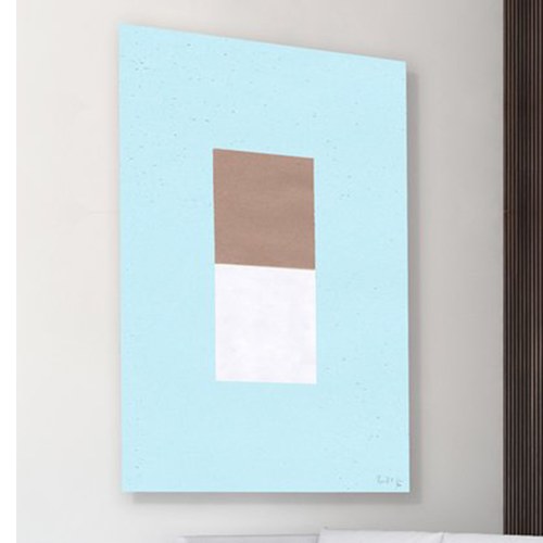 美國TwoPalms 峽谷流水方塊圖紋掛畫 (帆布、64公分)