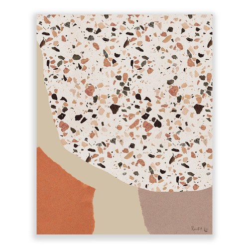 美國TwoPalms 峽谷砂石抽象拼貼掛畫 (64公分)