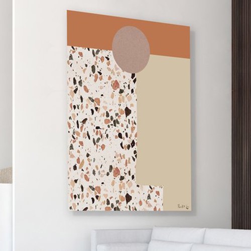 美國TwoPalms 峽谷砂石落日掛畫 (64公分)